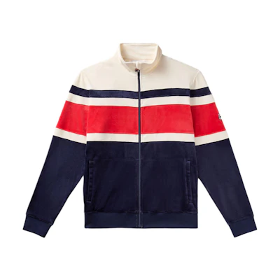 FILA Retro SS24 Logo Zip-Up Jacket - Blue/White/Red LM431147-488