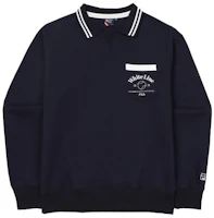 FILA Retro Sweatshirt with Chest Pocket Unisex Navy Blue Long Sleeve Top FS2TLF1331X-INA FILA Retro Sweatshirt with Chest Pocket Unisex Navy Blue Long Sleeve Top FS2TLF1331X-INA