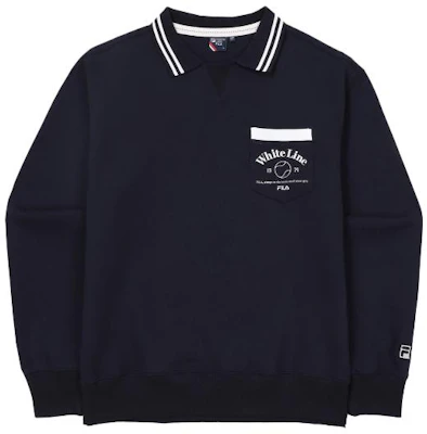 FILA Retro Baju Sejuk Unisex Navy Lengan Panjang dengan Poket Dada FS2TLF1331X-INA Buy FILA Retro Baju Sejuk Unisex Navy Lengan Panjang dengan Poket Dada FS2TLF1331X-INA