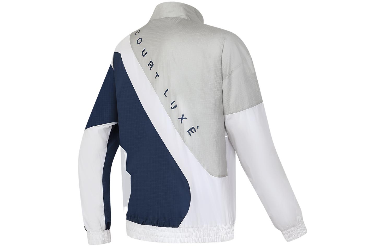 FILA Retro Tennis Colorblock Logo Print Woven Jacket Nightshade Blue  A11M333704F-DB 圖 3