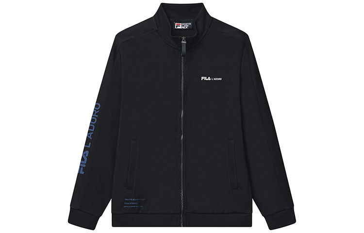 FILA Retro Track Jacket with Letter Logo Print in Legend Blue F11M238504F-NV