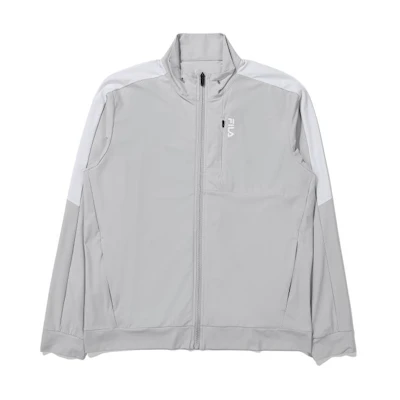 FILA Retro Track Jacket with Zipper and Stand Collar - Gray FS2FTE2202M-GRY