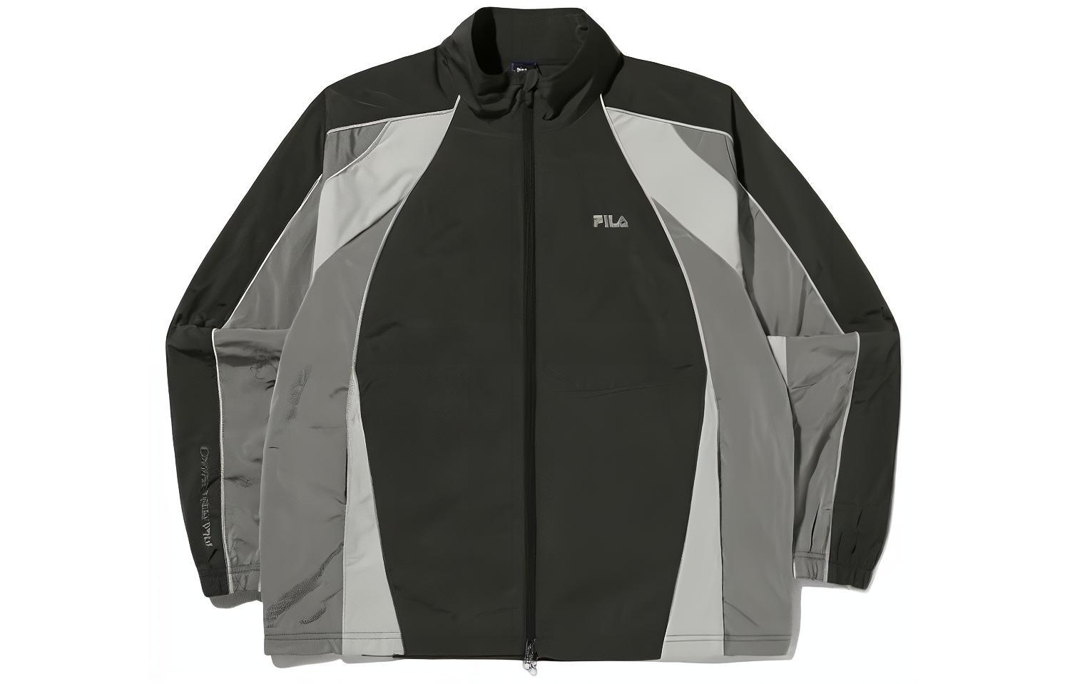 FILA Retro Zipped Colorblock Track Jacket Unisex - Black FS2JKG2203X-CGY