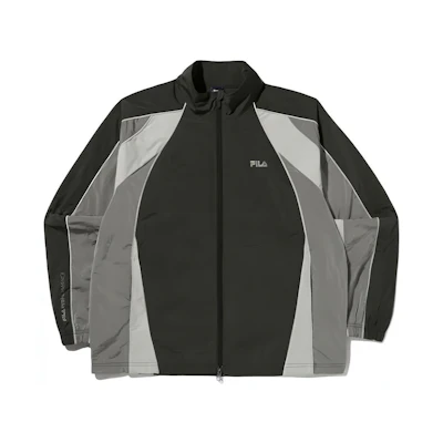 FILA Retro Zipped Colorblock Track Jacket Unisex - Black FS2JKG2203X-CGY