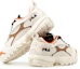 Lookbook FILA RetroRunning Shoes White/Brown/Orange T12M034101FGA