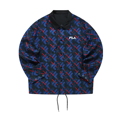 FILA Reversible Casual Baseball Jacket - Deep Black T11M212707F-BK