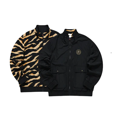 FILA Reversible Full-Print Stand Collar Jacket - Black F11M148507F-ZA