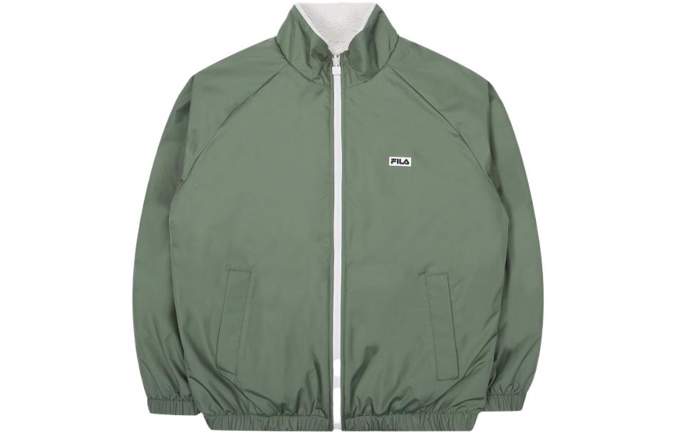 FILA Reversible Two-Tone Loose Fit Jacket Unisex - Green FE2JKC6104X-CRM