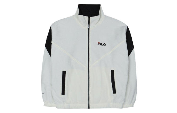 FILA Reversible Windproof Retro Fleece Jacket Unisex Cream Color FS2JKC3112X-CRM
