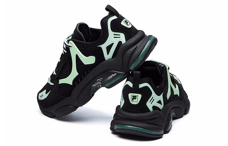 FILA RJV Low Running Shoes Black/Green 圖 5
