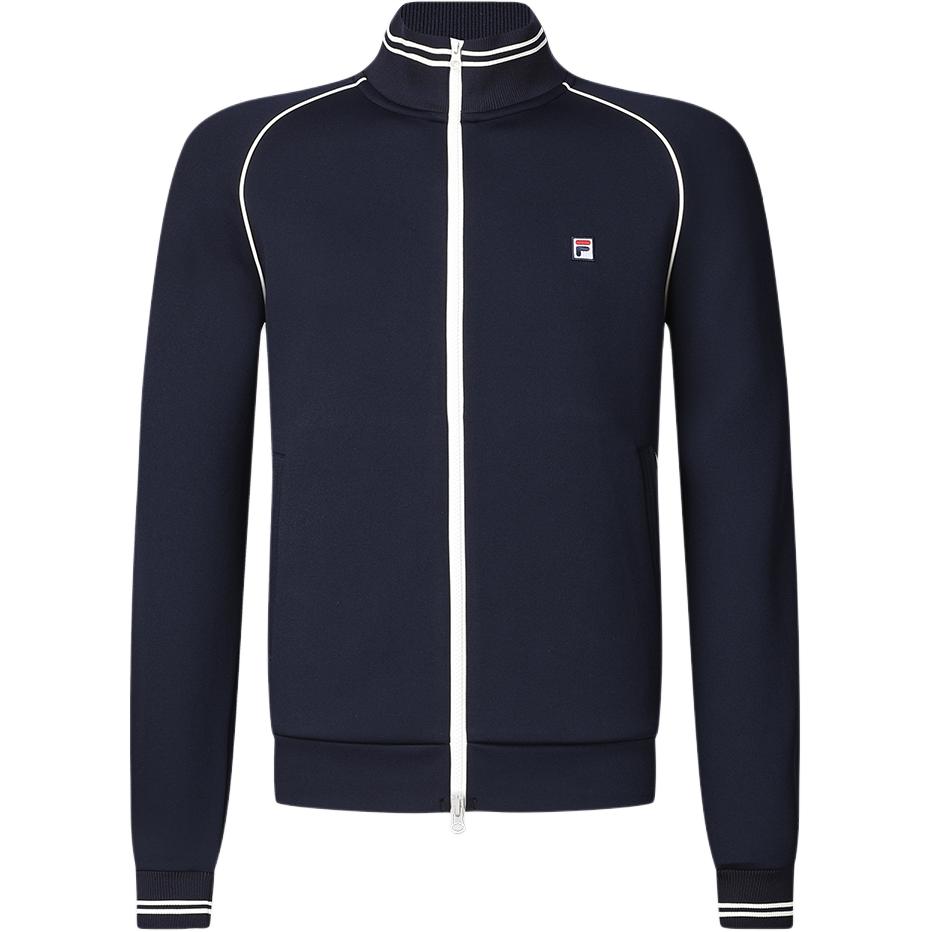 FILA Royal Blue Knit Long-Sleeve Tennis Jacket with Stand Collar A11M413503F-NV 圖 3