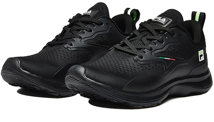 FILA Energy Runner Jogging Shoes 'Triple Black' A12M022201FBK Lookbook FILA Energy Runner Jogging Shoes 'Triple Black' A12M022201FBK
