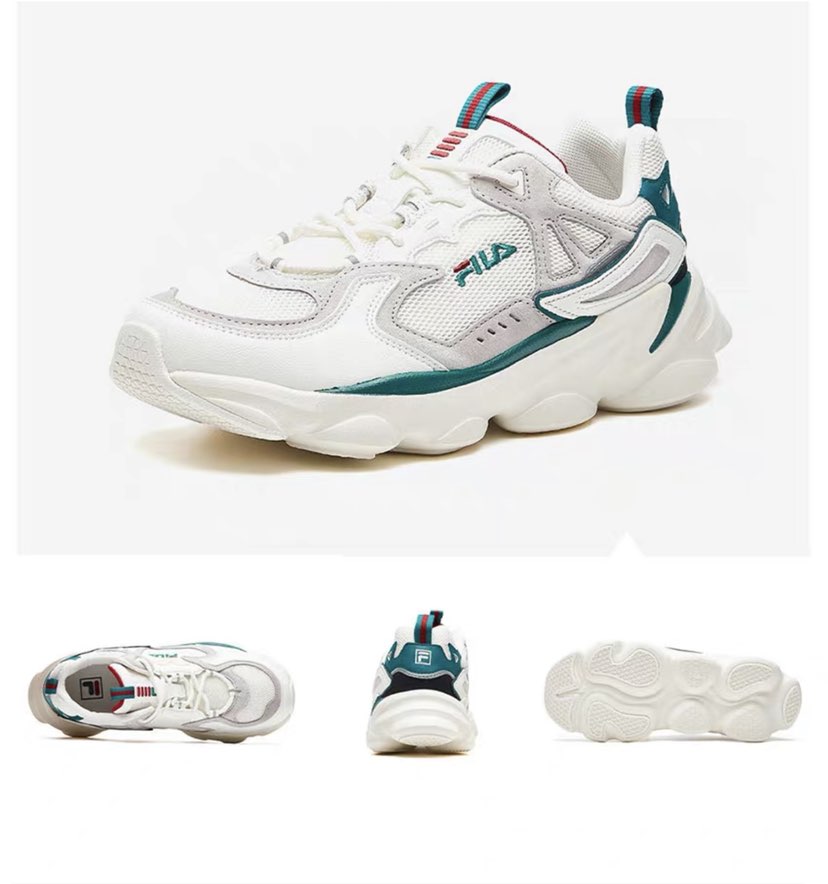 FILA Running Shoes 'Cotton Candy White/Evergreen' 圖 2