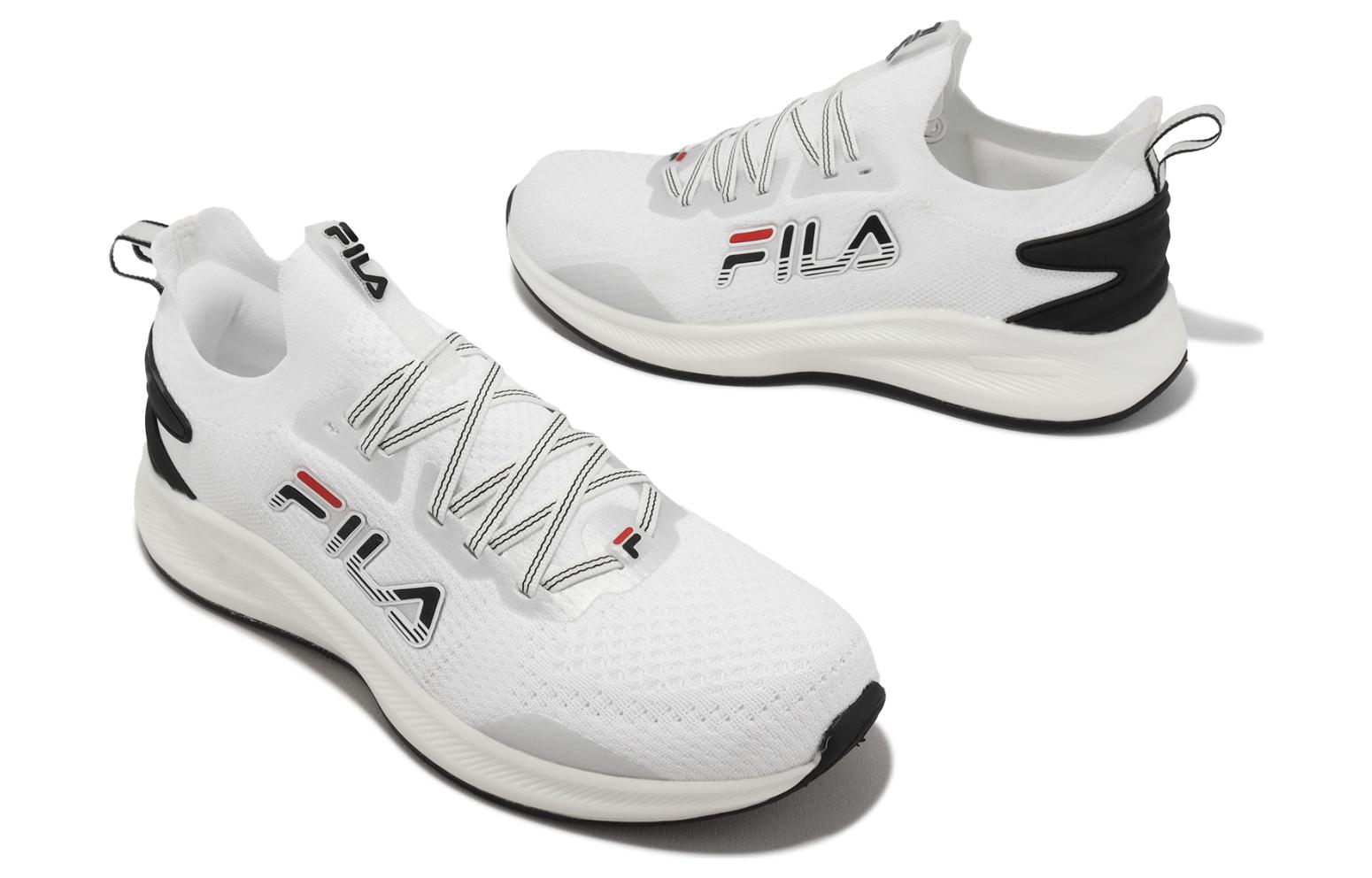 Shop Chaussures de Running FILA Basses ''Blanc Noir Résistant à l''Eau'' 1J911X-123