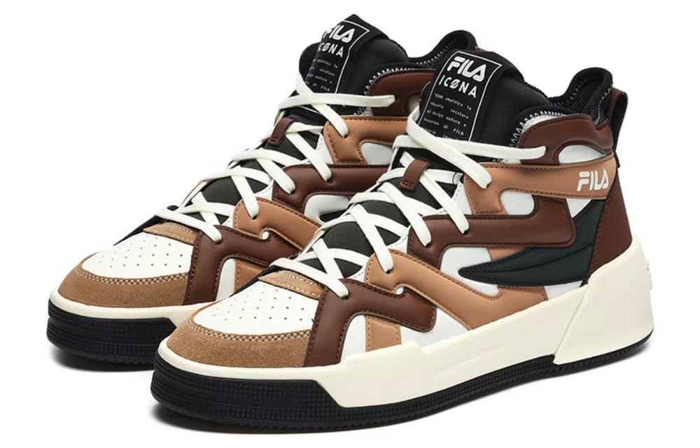 Order FILA斐樂 Salto Fx 休閒 中筒 板鞋 男款 棕色