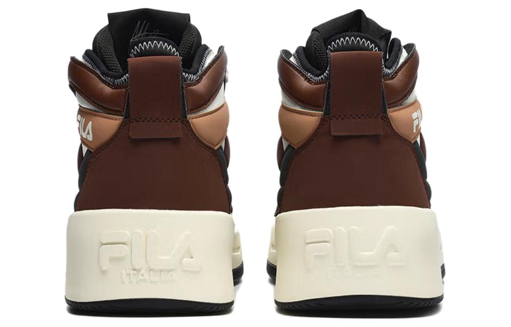 Shop FILA斐樂 Salto Fx 休閒 中筒 板鞋 男款 棕色