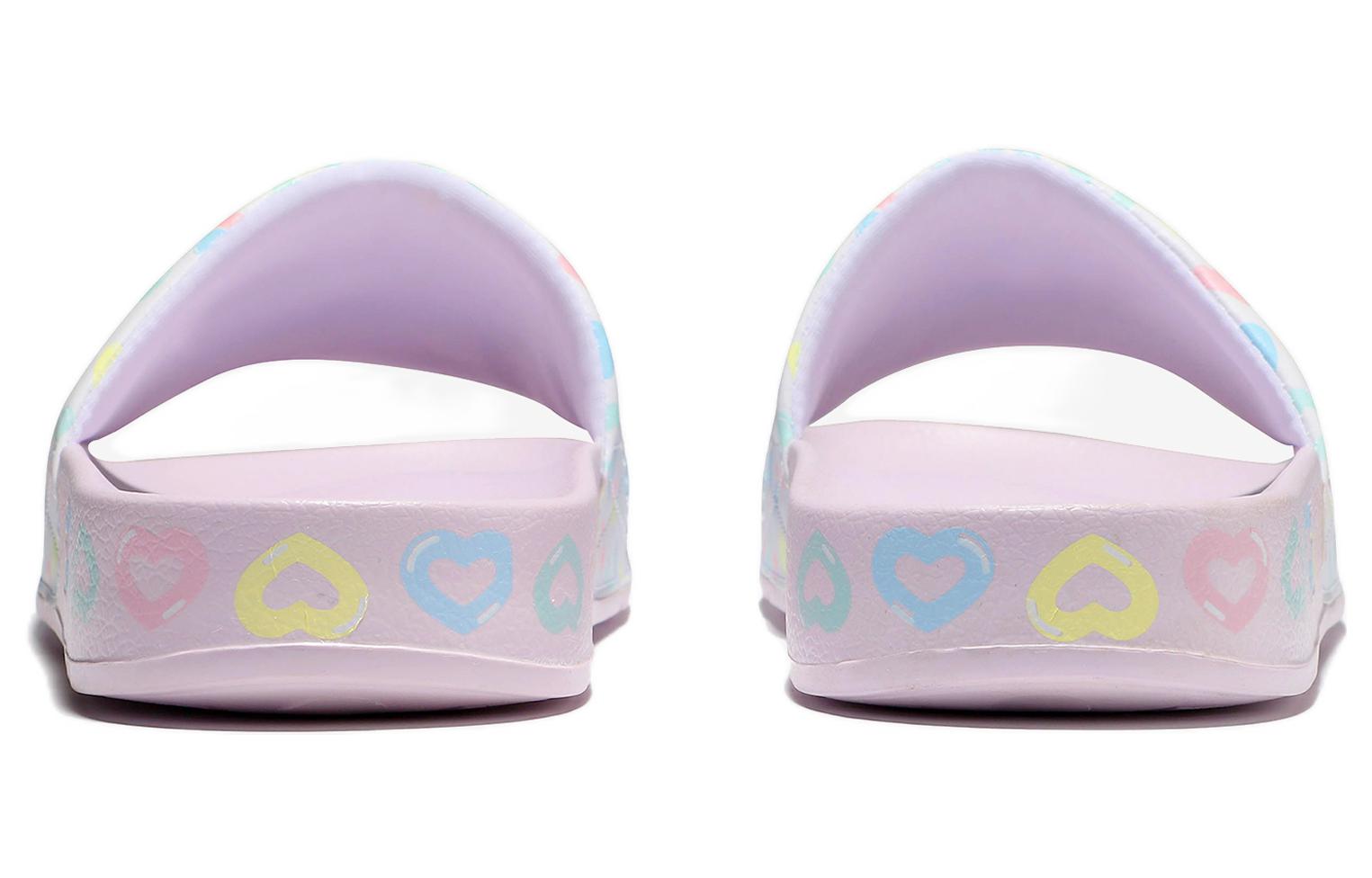 Lookbook Fila 斐樂 厚底運動拖鞋 男女同款 淺紫白色 韓版