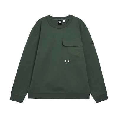 FILA Siberian Green Crewneck Pullover Sweatshirt A11M417202-FDG