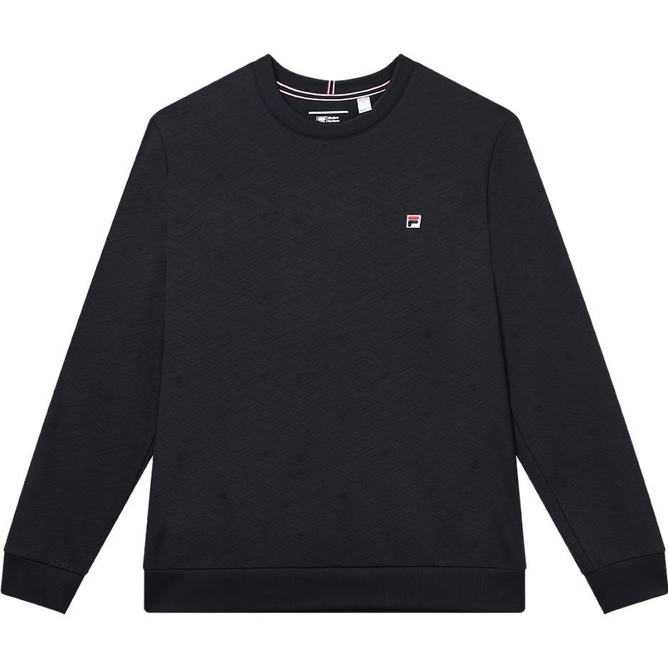 FILA Simple Casual Knit Pullover Sweatshirt Legend Blue - Fall Collection F11M331203FNV