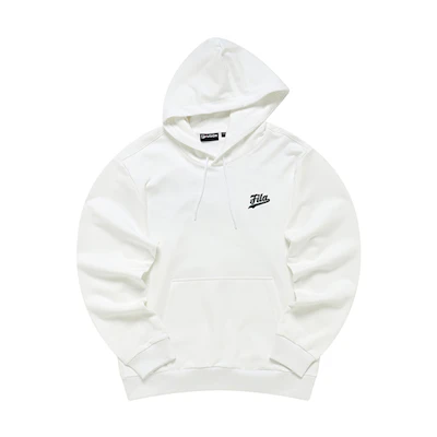 FILA Simple Letter Knit Hoodie Standard White T11M242210FWT