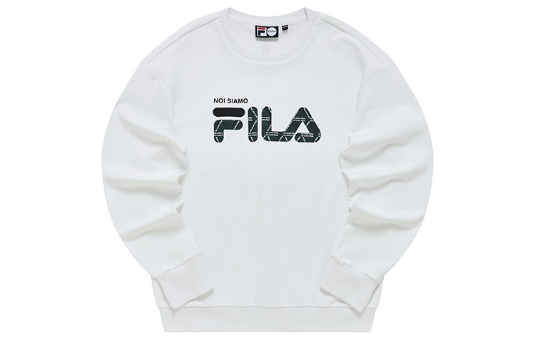 FILA Simple Logo Crewneck Sweatshirt Standard White T51M041209AWT
