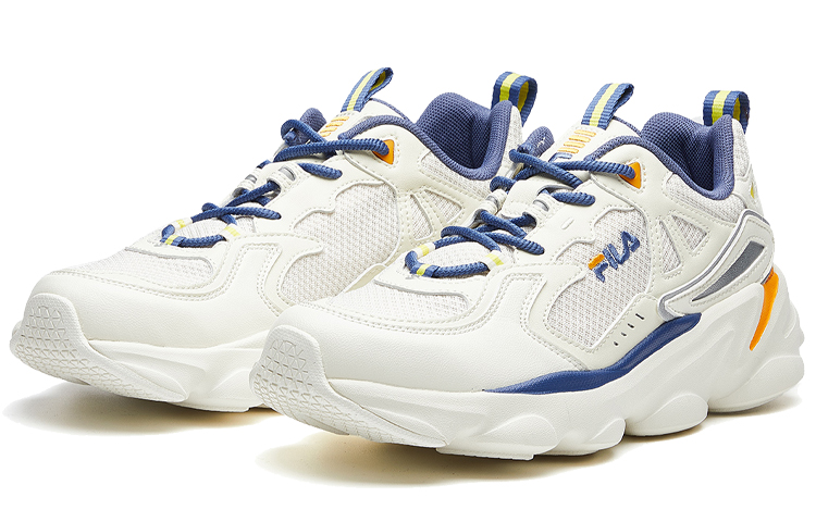 Lookbook FILA Skipper 低帮 白/蓝/黄 运动鞋 F12M021108FSW