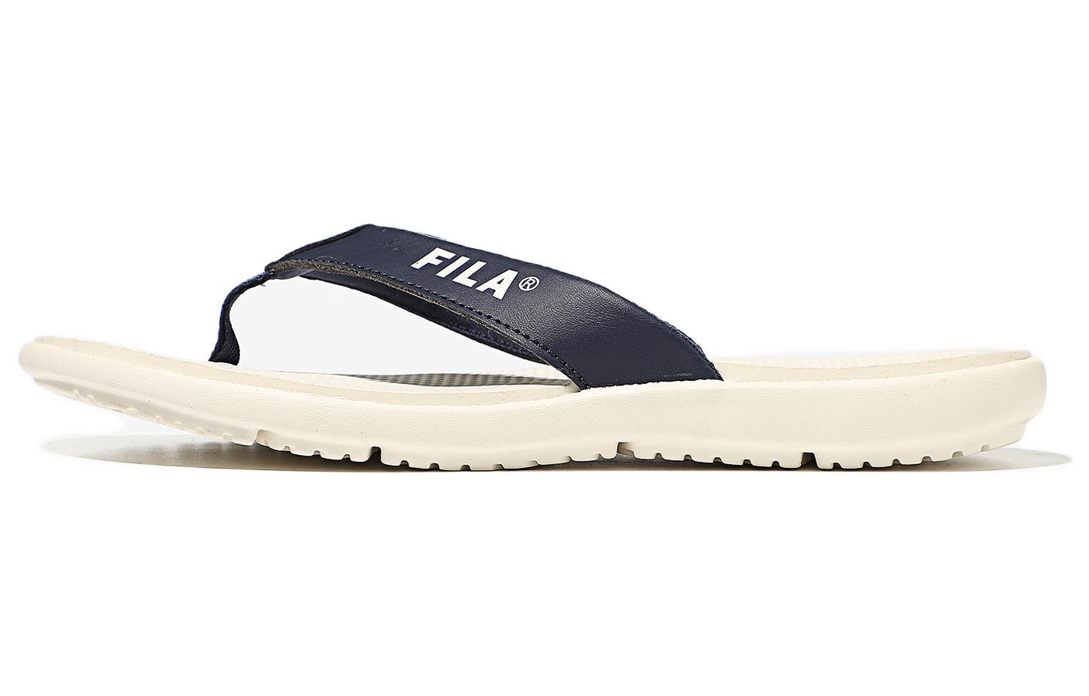 FILA Slick Song 2022 Casual Sports Slippers Unisex White Blue Korean Version 'White Blue' 1SM01922E_147