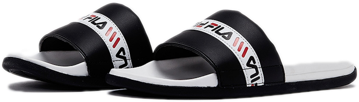 휠라 슬릭텐더 '화이트 블랙' 1SM00557_112 Lookbook 휠라 슬릭텐더 '화이트 블랙' 1SM00557_112