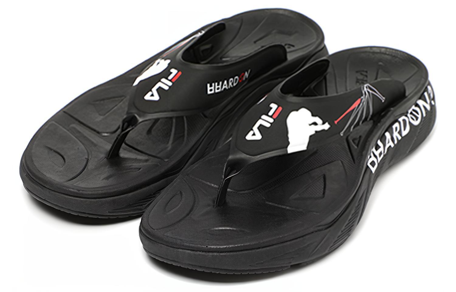 Lookbook FILA Sandales ''Noir Blanc Édition Coréenne'' 1SM00827_001