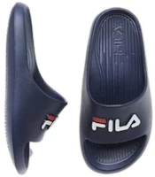 Purchase FILA斐樂 F 舒適耐磨 潮流簡約 一字拖鞋 男女同款 藍色