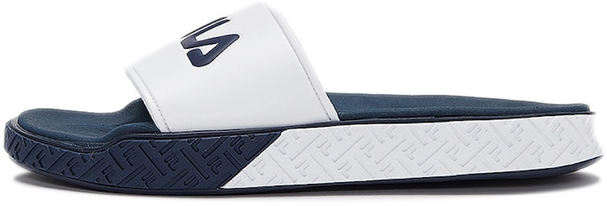 FILA シンプルカジュアルスライド (白/青) 1SM00732_422 Buy FILA シンプルカジュアルスライド (白/青) 1SM00732_422