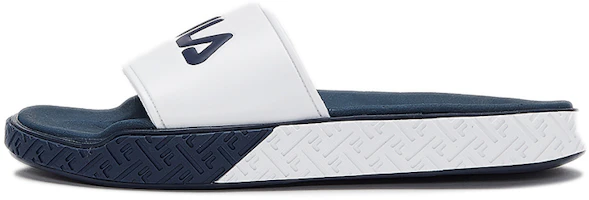 FILA Slides 'Simple Casual White Blue Korean Edition' 1SM00732_422 FILA Slides 'Simple Casual White Blue Korean Edition' 1SM00732_422