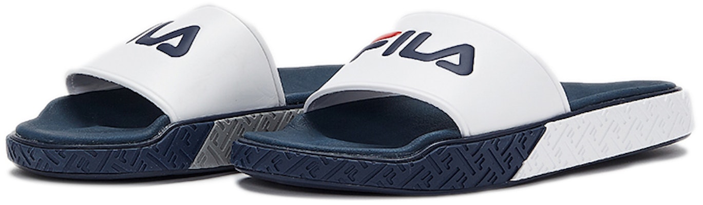 FILA Selipar 'Simple Kasual Putih Biru Edisi Korea' 1SM00732_422 Order FILA Selipar 'Simple Kasual Putih Biru Edisi Korea' 1SM00732_422