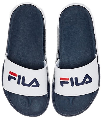 FILA Selipar 'Simple Kasual Putih Biru Edisi Korea' 1SM00732_422 Lookbook FILA Selipar 'Simple Kasual Putih Biru Edisi Korea' 1SM00732_422
