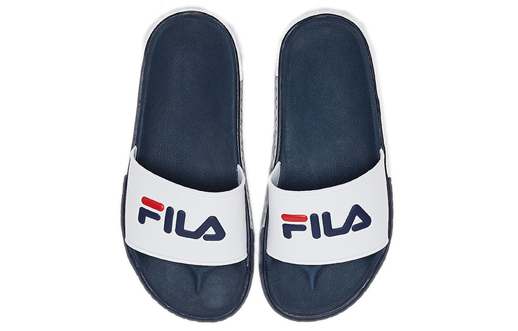 Lookbook Sandales FILA ''Simple Casual Blanc Bleu Édition Coréenne'' 1SM00732_422