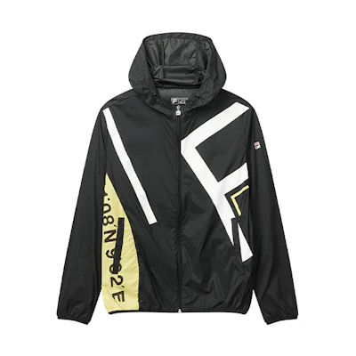FILA Slim Fit Woven Sports Hooded Jacket F11M028713FBK