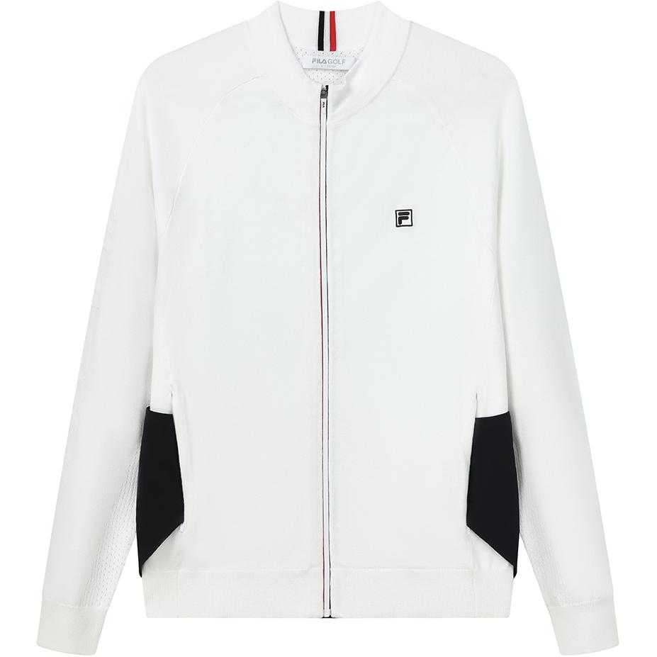 FILA Slim Fit Zip-Up Jacket Long Sleeve Jade White A11M215407F-WT