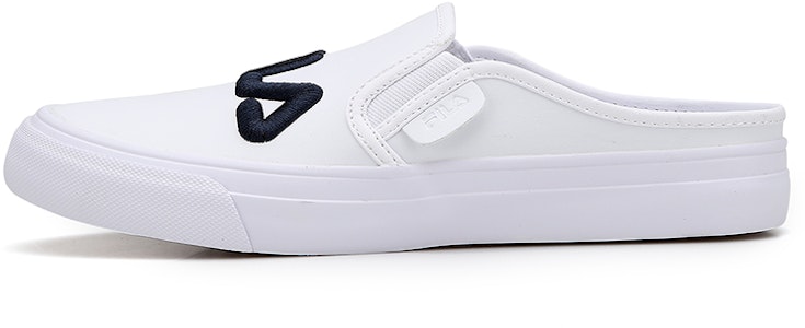 FILA斐樂 舒適 一脚蹬休閒 防滑 低筒 帆布鞋 男女款 白色 Buy FILA斐樂 舒適 一脚蹬休閒 防滑 低筒 帆布鞋 男女款 白色