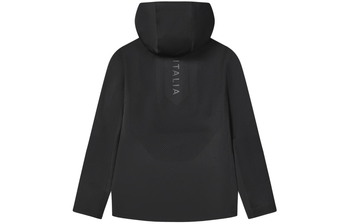 FILA Solid Black Hooded Woven Casual Sports Jacket F11M412703F-BK 圖 3