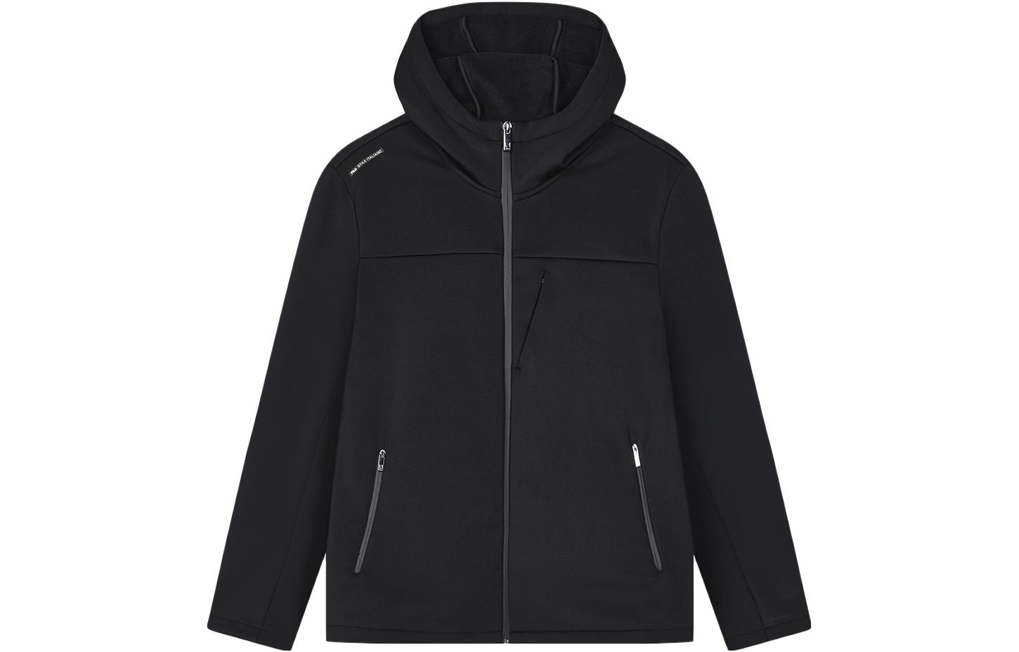 Order FILA ソリッドブラックニットフーディージャケット - カジュアルスタイル F11M412503F-BK