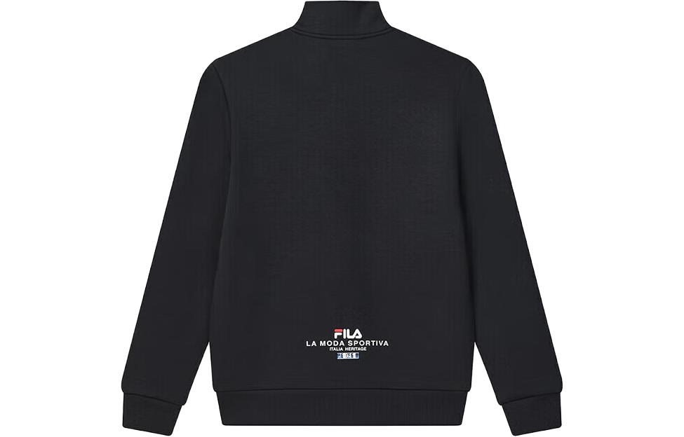 Lookbook FILA纯黑色高领长袖夹克 基础款_BLACK F51M348532F-NV
