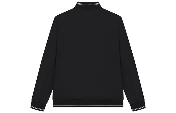 Lookbook FILA 纯黑色商务休闲编织夹克 F11M222702F-BK