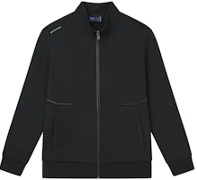 FILA Solid Black Zip-Up Jacket with Stand Collar and Long Sleeves F11M342504FBK FILA Solid Black Zip-Up Jacket with Stand Collar and Long Sleeves F11M342504FBK