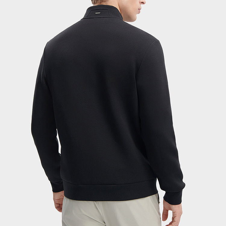 Purchase FILA纯黑色拉链立领长袖夹克 F11M342504FBK