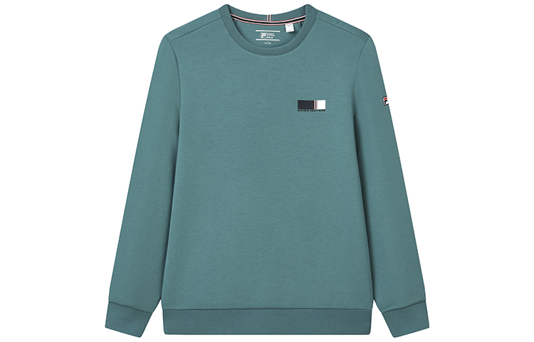 FILA Solid Blue Pullover Knit Sweatshirt F11M211206FBU