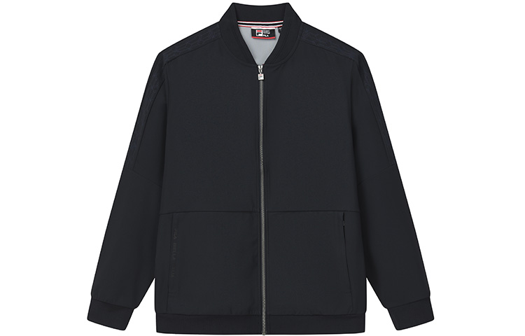 FILA Solid Color Breathable Knit Jacket - Legendary Blue F11M221501F-NV