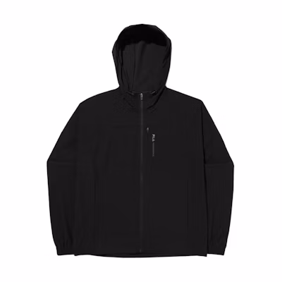 FILA Solid Color Casual Black Hoodie Jacket FS2FTG2252FB-LK