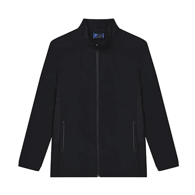 FILA Solid Color Casual Stand Collar Jacket in Black F11M222703FBK