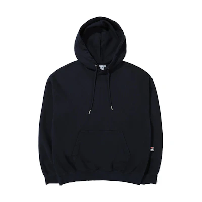 FILA Solid Color Drawstring Hoodie Unisex Navy Blue FE2POE5108X-NAY