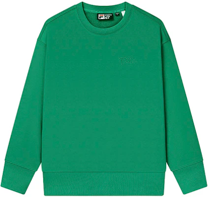 FILA Solid Color Embroidered Logo Crewneck Sweatshirt Jade Lake Green Unisex F11U248201F-GN Buy FILA Solid Color Embroidered Logo Crewneck Sweatshirt Jade Lake Green Unisex F11U248201F-GN